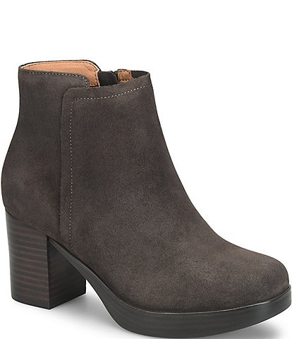 Sofft Kendall Suede Platform Booties