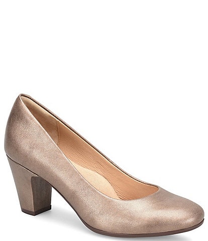 Sofft Lana Rounded Toe Leather Pumps