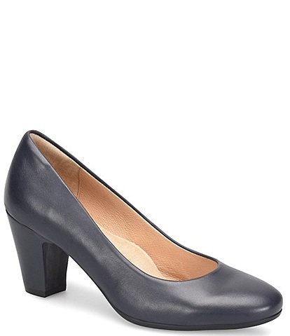 Sofft Lana Rounded Toe Leather Pumps