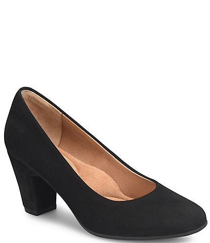 Sofft Lana Rounded Toe Suede Pumps