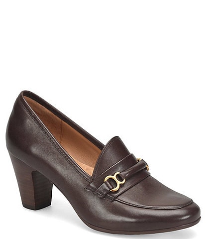 Sofft Leona Classic Loafer Leather Pumps