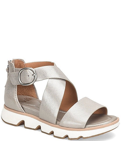 Sofft Mackenna Leather Ankle Strap Sandals