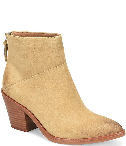 Sofft Marley Waterproof Heel Suede Dress Booties