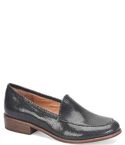 Sofft Napoli Lizard Embossed Leather Loafers
