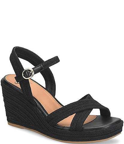 Sofft Newbury Platform Espadrille Wedge Sandals