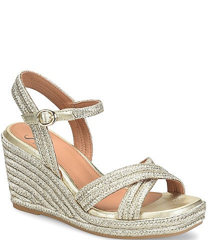 Sofft Newbury Platform Espadrille Wedge Sandals