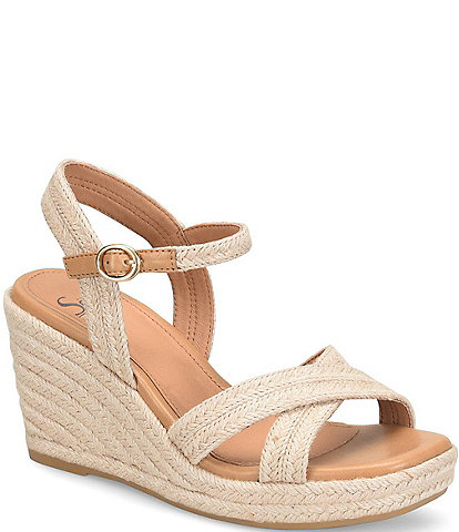 Sofft Newbury Platform Espadrille Wedge Sandals