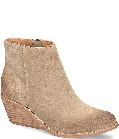 Sofft Nina Suede Sculpted Wedge Booties