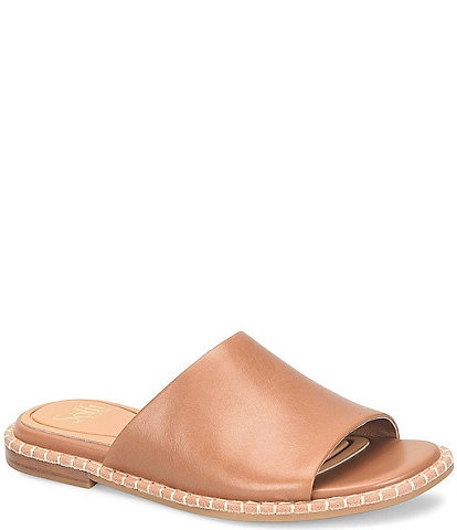Sofft Noble II Leather Blanket Stitch Slides