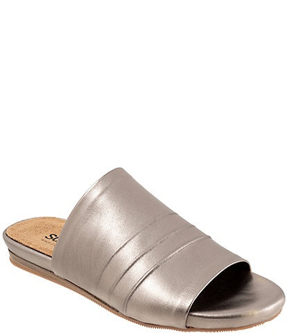 SoftWalk Camano 2.0 Leather Slide Sandals