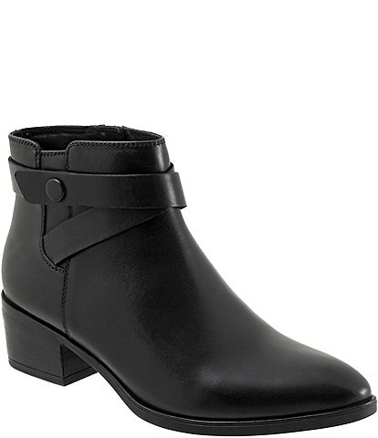 SoftWalk Lira Leather Ankle Booties