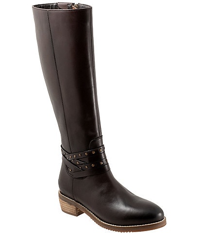 SoftWalk Rosetta Leather Tall Riding Boots