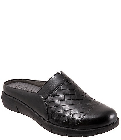 SoftWalk San Marcos II Woven Leather Slip-On Clogs