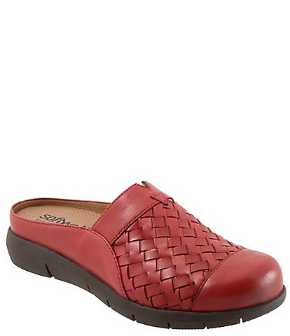 SoftWalk San Marcos II Woven Leather Slip-On Clogs