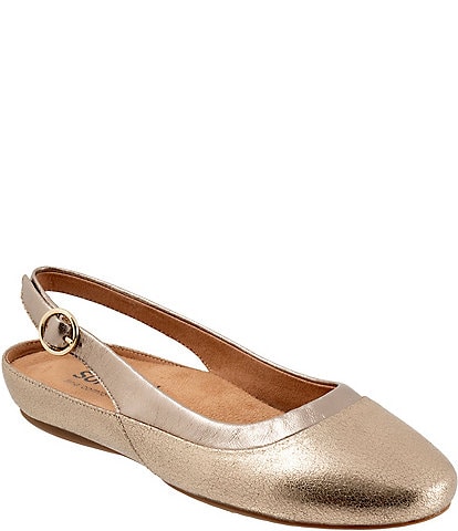 Softwalk Sheffield Leather Slingback Flats