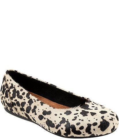 SoftWalk Sonoma Pony Print Calf Hair Slip On Flats