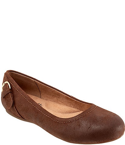 SoftWalk Sydney Suede Slip On Flats