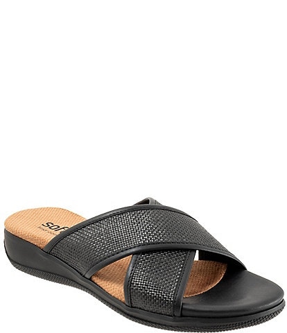 Softwalk Tillman 6.0 Raffia Cross Strap Sandals