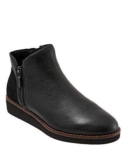 SoftWalk Wesley Leather Ankle Booties