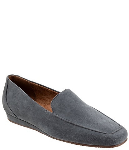 Softwalk Women's Vista Suede Square Toe Loafers