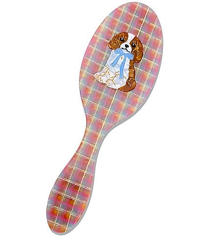 Solar Eclipse Hand-Painted King Charles Amazing Hair Day Brush