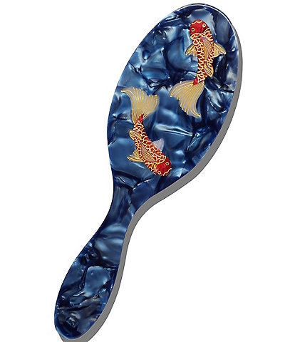 Solar Eclipse Hand-Painted Koi Fish Brush