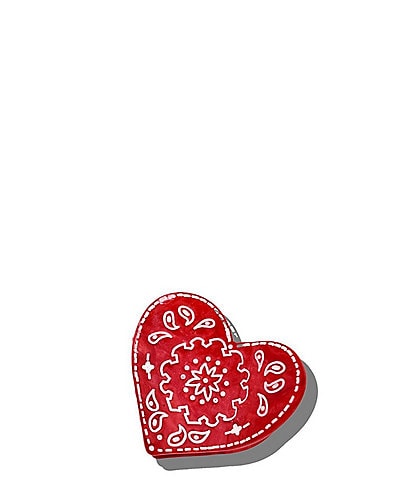 Solar Eclipse Hand-Painted Mini Paisley Heart Claw Hair Clip