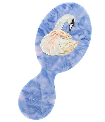 Solar Eclipse Hand-Painted Swan Handbag Hero Brush