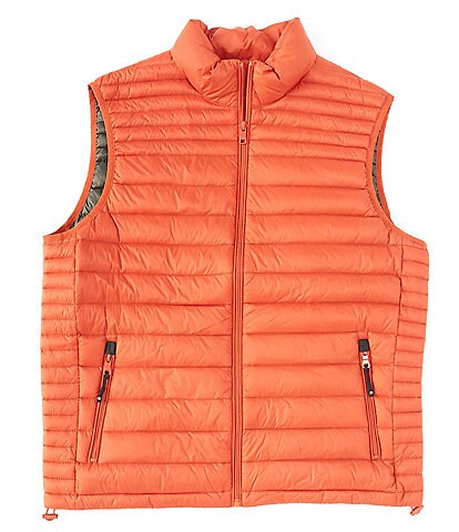 Solaris Banded Collar Sleeveless Down Packable Puffer Vest