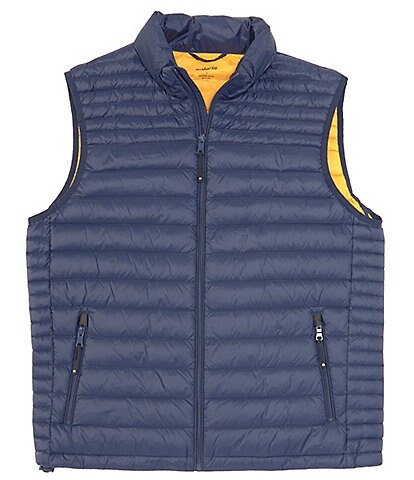 Solaris Banded Collar Sleeveless Down Packable Puffer Vest