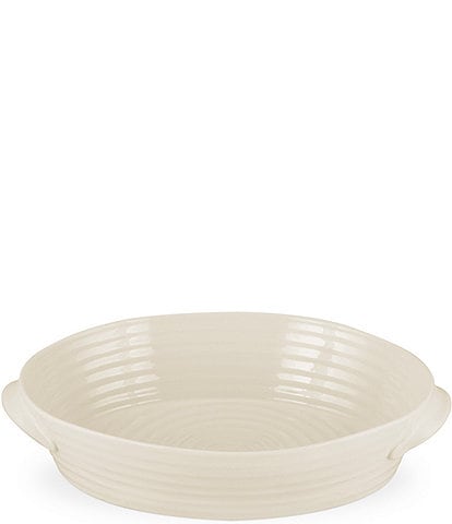 Sophie Conran for Portmeirion Porcelain Pebble Large Handled Oval Roasting Dish