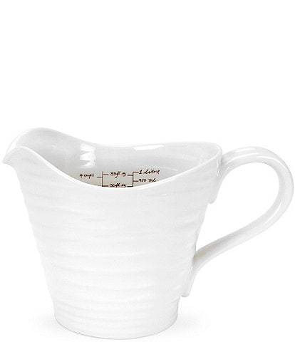 Sophie Conran for Portmeirion White Cursive Writing Measurements Measuring Jug