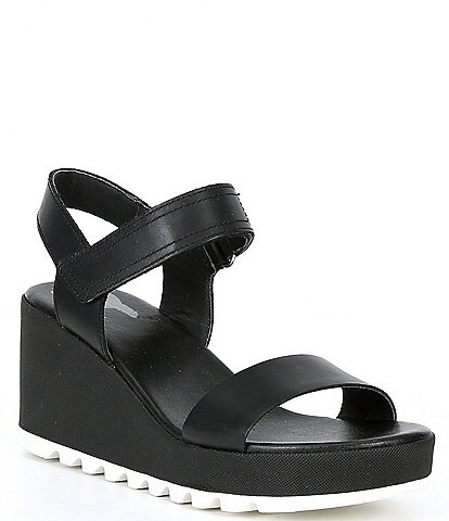 Sorel Cameron Wedge Leather Sandals