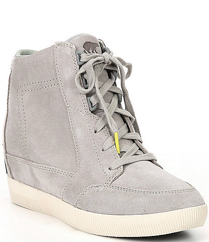 Sorel Out N About Waterproof Leather Wedge Sneakers