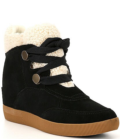 Sorel Out 'N About Cozy Faux Shearling Cold Weather Wedge Booties
