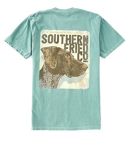 Southern Fried Cotton Men's Bird Dog Short-Sleeve Pocket Graphic Tee