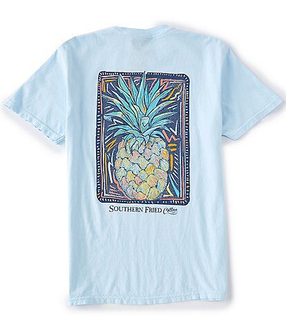 Southern Fried Cotton Men's Seashells by the Sea Short-Sleeve Pocket Graphic Tee