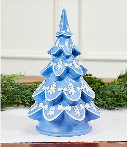Southern Living Meet Me Under The Mistletoe Collection Ceramic Tree Figurine