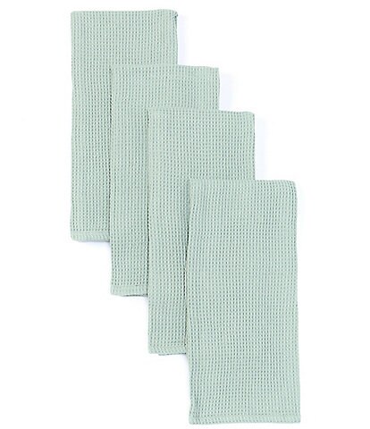 Southern Living Waffle Checked Kitchen Towels, Set of 4