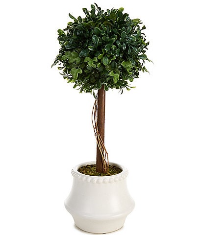 Southern Living 22#double; Faux Boxwood Topiary Tabletop Tree
