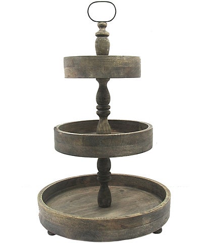 Southern Living 3-Tier Wood Server