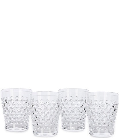 Southern Living Acrylic Parker Hobnail Double Old-Fashion Tumblers, Set of 4