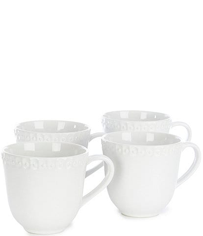 Southern Living Alexa Collection Stoneware Coffee Mugs, Set of 4