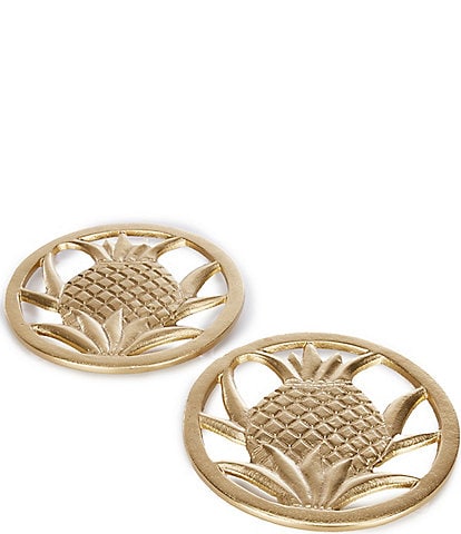 Southern Living Aluminum Pineapple Trivets - Set of 2