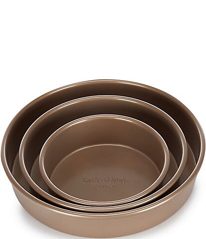 Southern Living Aluminum Steel Non-stick Round Cake Pans, Set of 3