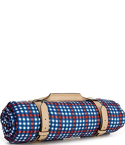 Southern Living Americana Collection Plaid Picnic Blanket with Carrier