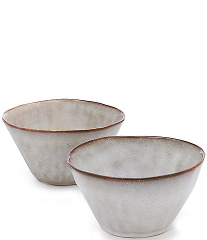 Southern Living Astra Collection Glazed Stoneware Cereal Bowls, Set of 2