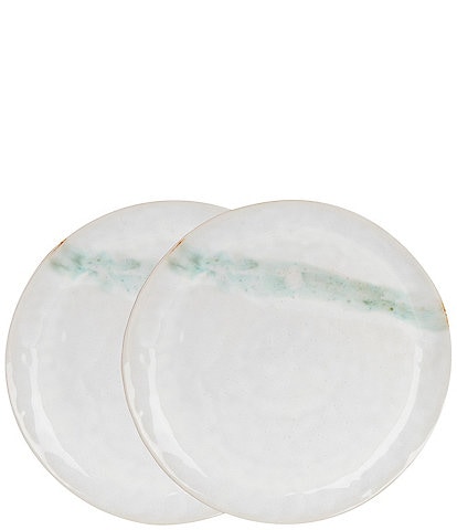 Southern Living Astra Collection White Salad Plates, Set of 2