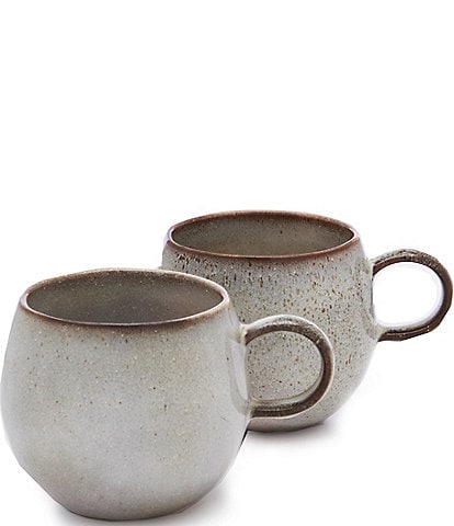 Southern Living Astra Collection Glazed Belly Coffee Mugs, Set of 2