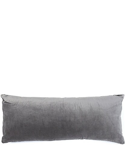 Southern Living Aurora Velvet & Cotton Reversible Bolster Pillow